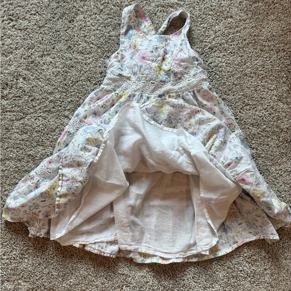 Tommy Bahama Kids Floral Dress with Lace summer sun dress size 6 - Picture 5 of 9